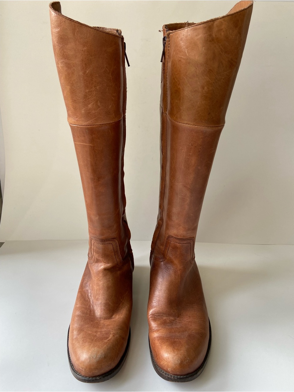 Steve Madden Tall Over-the-Knee Leather Riding Boots in Brown